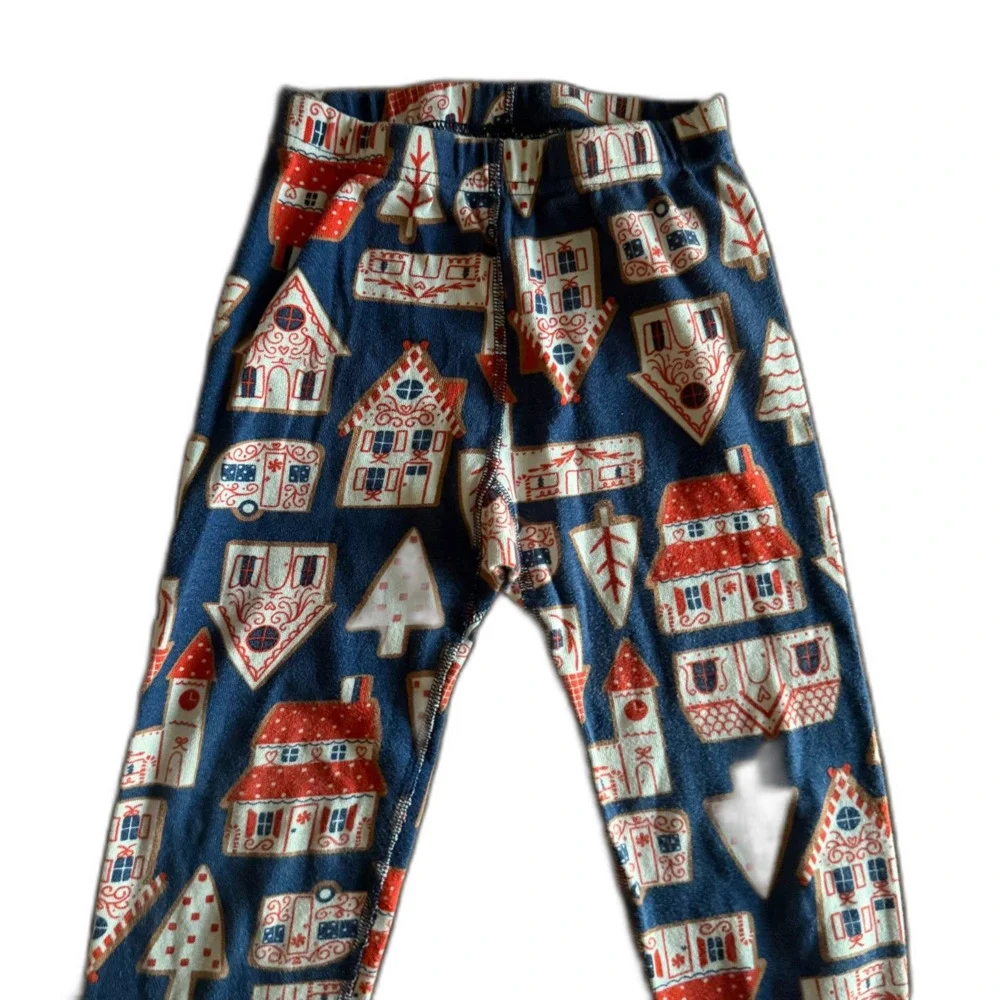 Hanna Andersson Gingerbread Village Pajama Set Youth 6-7